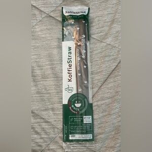 KoffieStraw Reusable Straws 2-Pack w/ Stainless Steel Cleaning Brushes